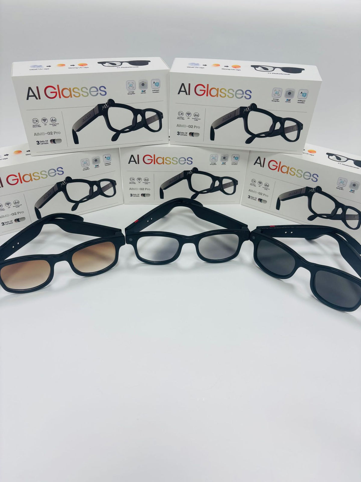 Occhiali da sole smart bluetooth con audio HD e fotocamera