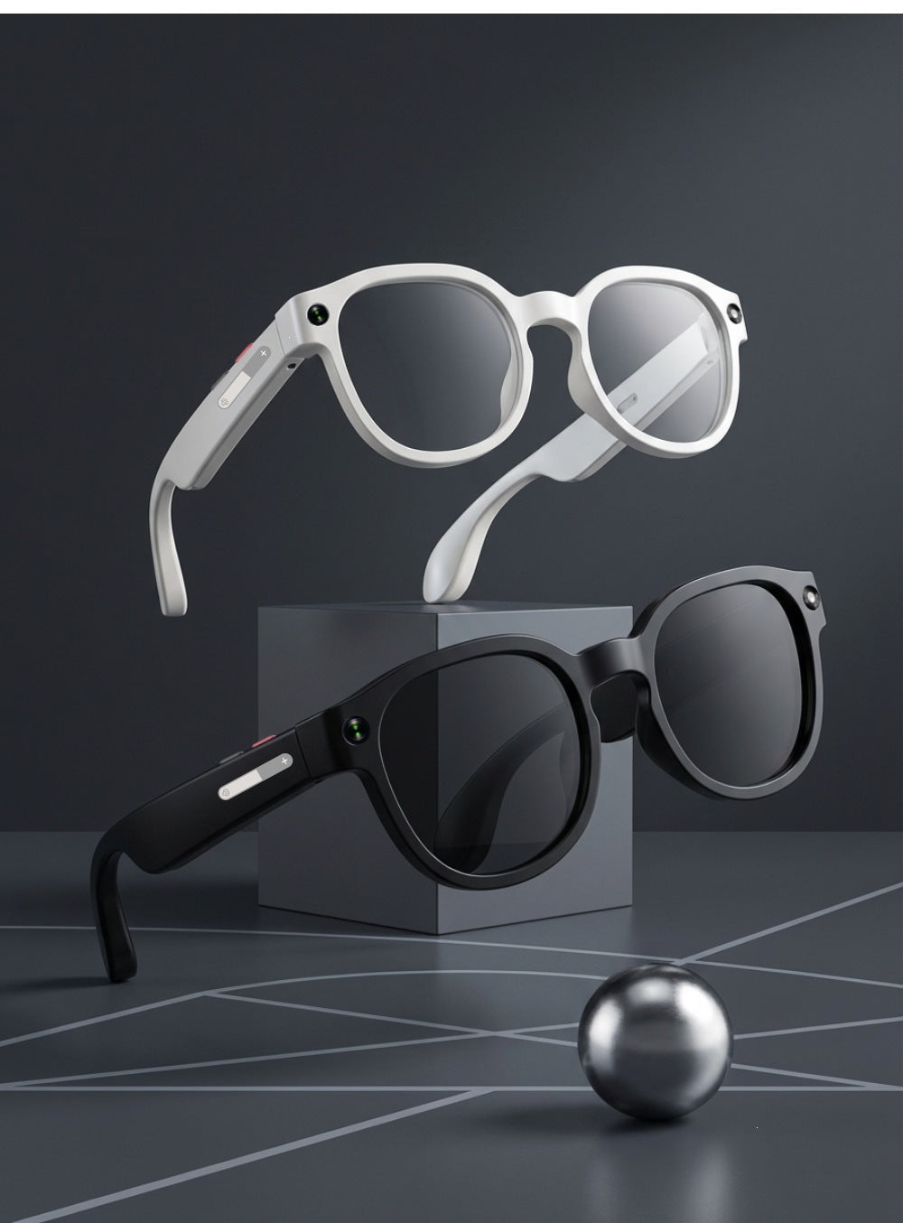 Occhiali da sole smart bluetooth con audio HD e fotocamera