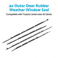Outer Door Rubber Weather Window Seal Suitable for Toyota Landcruiser 80 Series