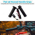 12V Motorcycle Heated Hand Rubber Grips Suitable for 22mm Handlebar