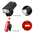Luce Anteriore per Bicicletta LED T6 Ricaricabile Type-C - Faro Impermeabile con 6 Modalità di Illuminazione