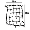 Rete Elastica Porta Casco e Bagagli per Moto e Bici con 6 Ganci Anti-Graffio (30x30 cm / 40x40 cm)