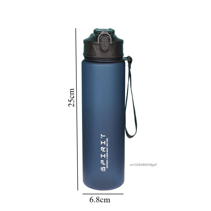 Borraccia Sportiva 750 ml con Cannuccia e Indicatore del Tempo – Palestra, Viaggi, Sport