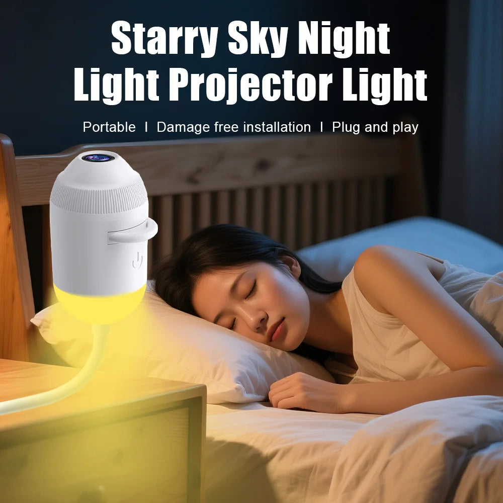 Luce Proiettore USB Effetto Cielo Stellato per Interni Auto, Casa, Camera da Letto, Luce Notturna, Luce Atmosfera Galassia Romantica