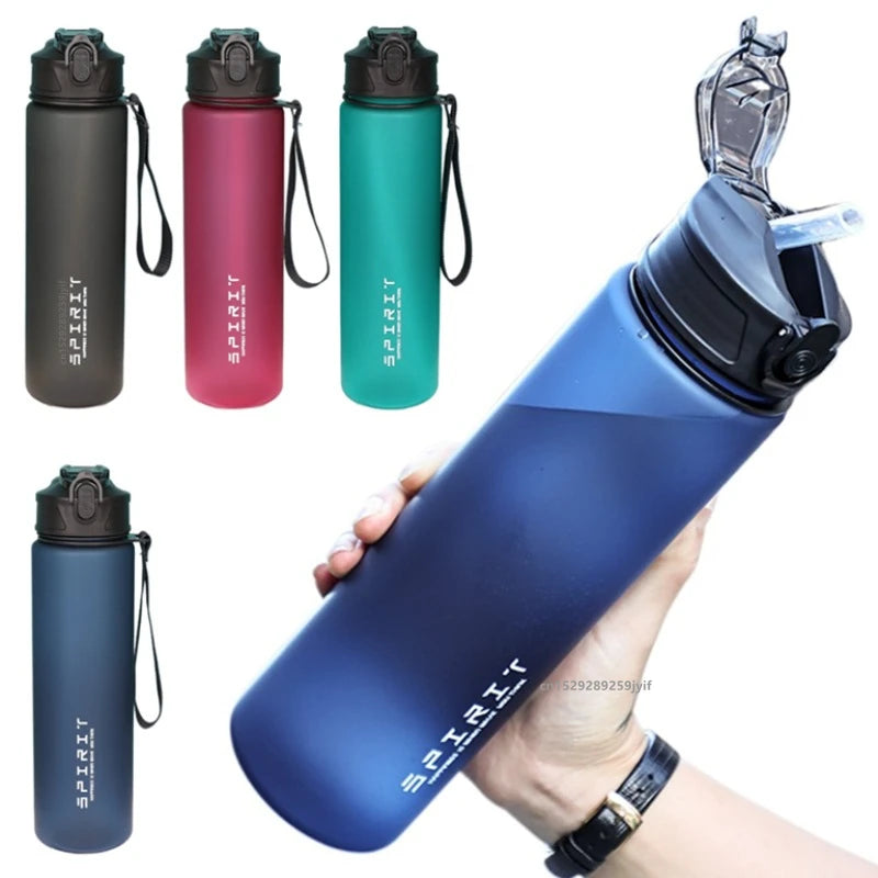 Borraccia Sportiva 750 ml con Cannuccia e Indicatore del Tempo – Palestra, Viaggi, Sport