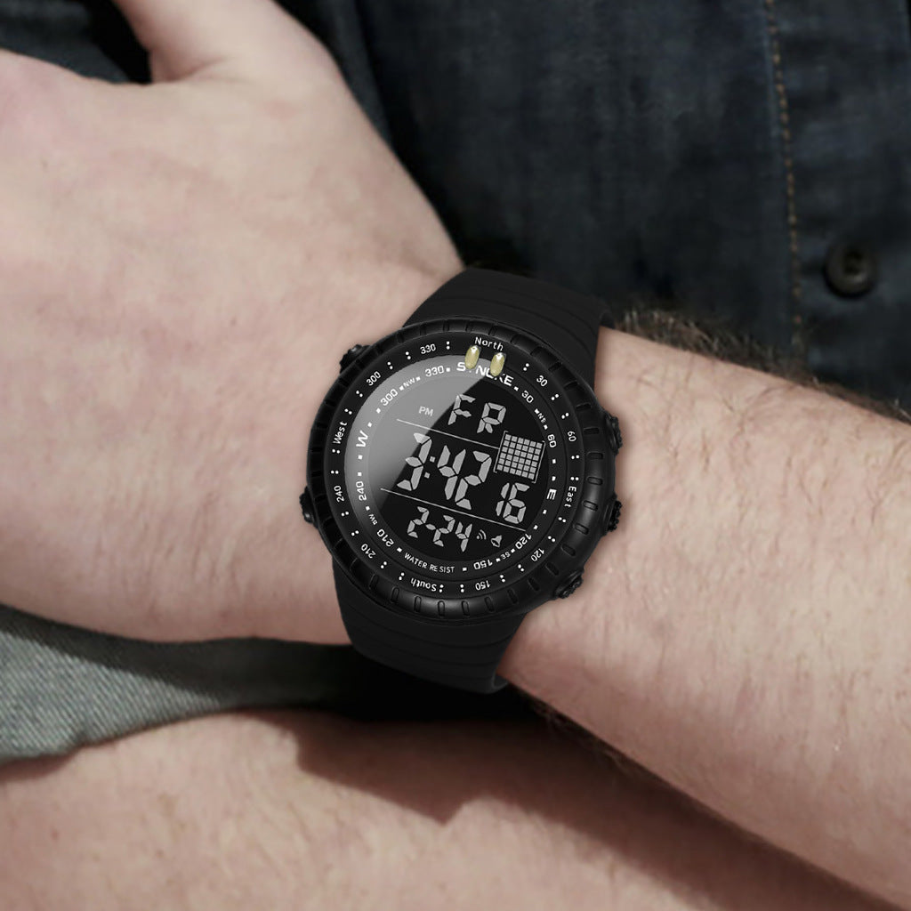 Orologio Elettronico Digitale da Uomo Sportivo Multifunzione Impermeabile WR50M