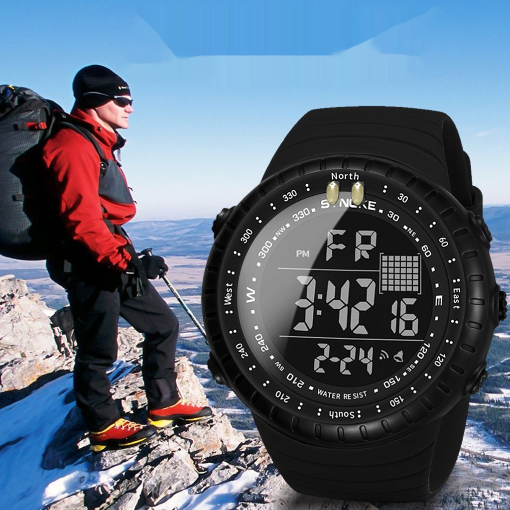Orologio Elettronico Digitale da Uomo Sportivo Multifunzione Impermeabile WR50M