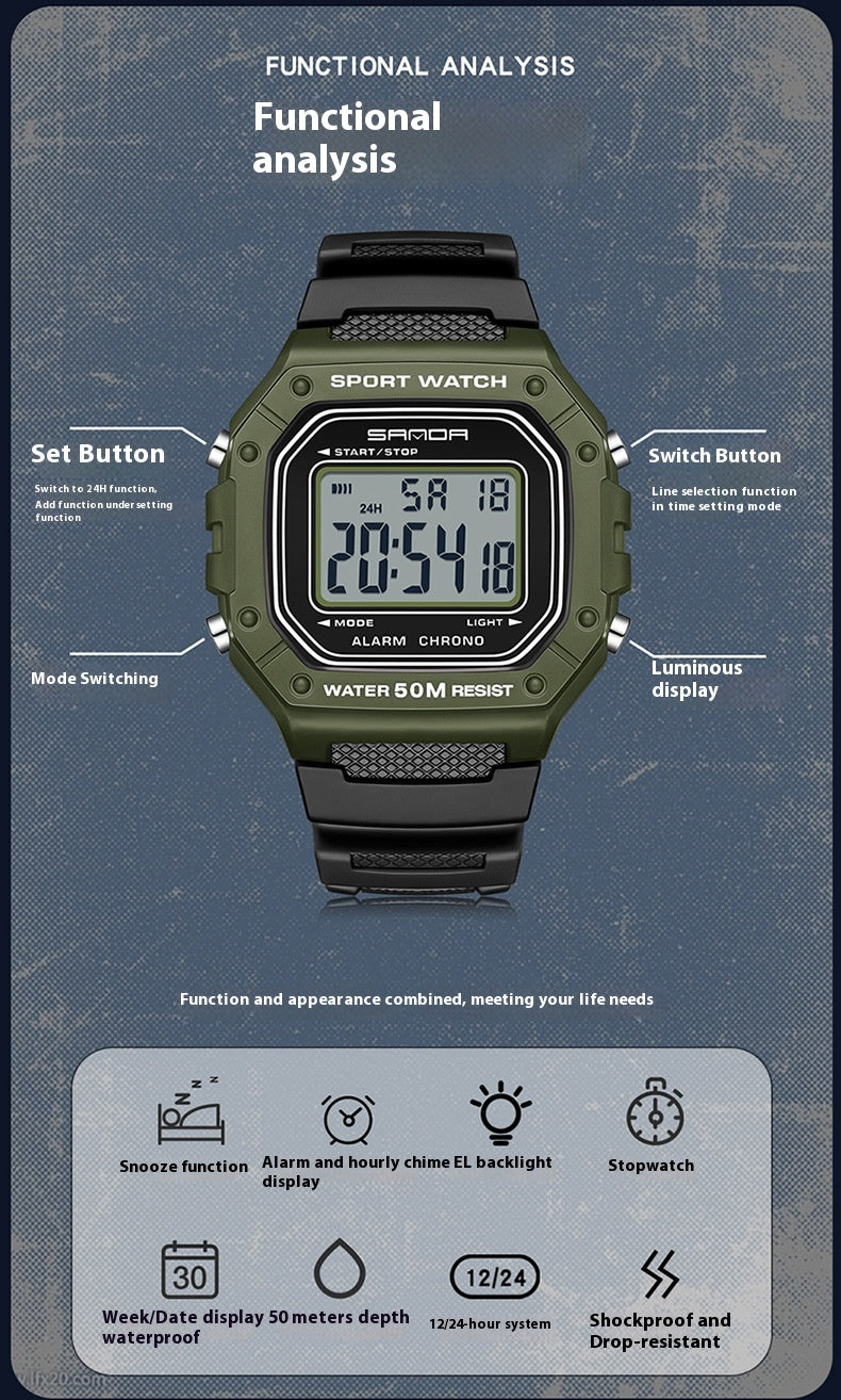 Orologio elettronico sportivo  per ragazzi